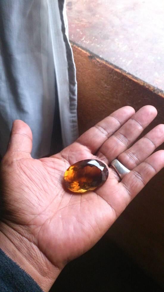 Citrine cognac naturelle