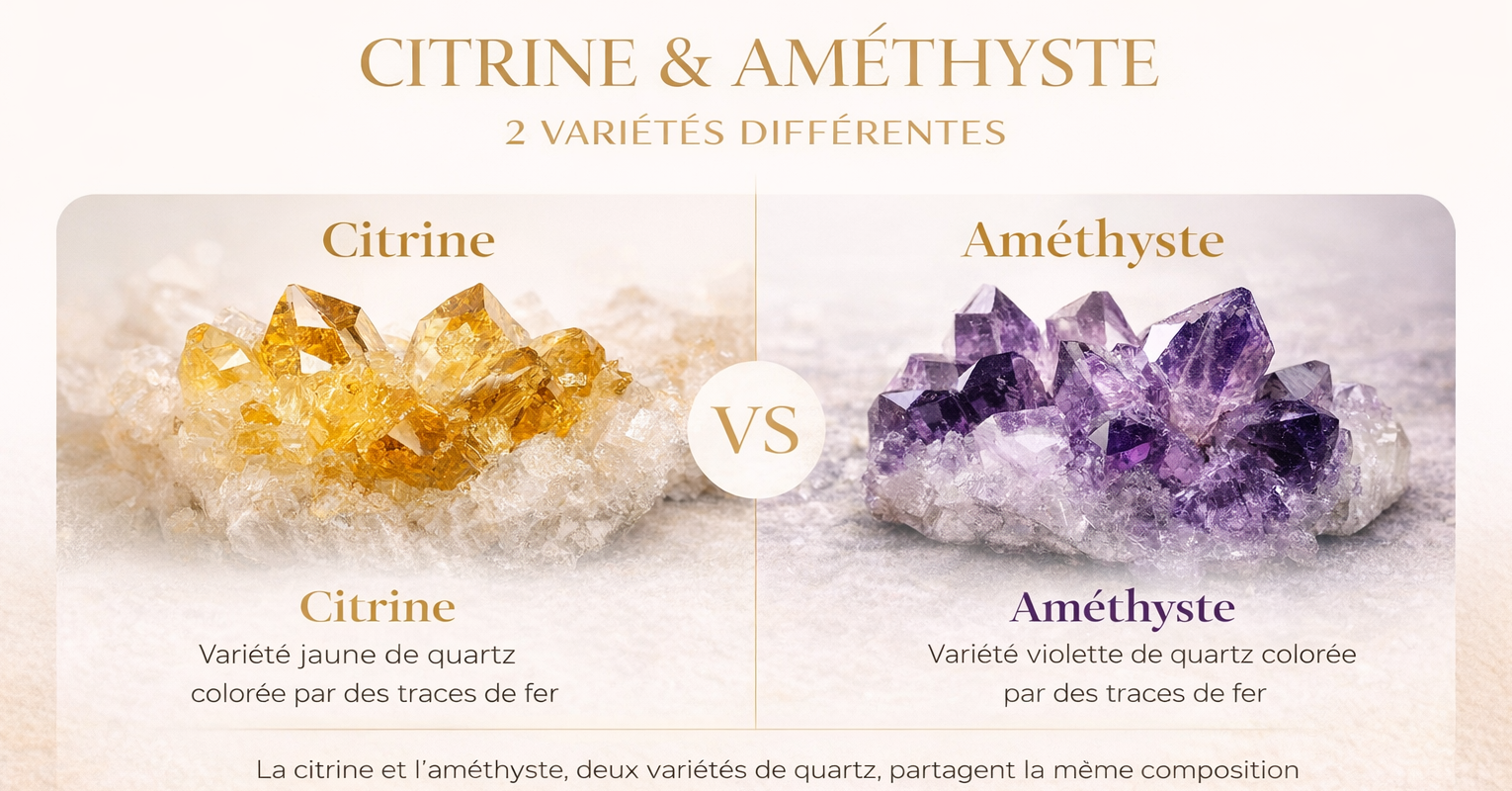 You are currently viewing CITRINE, AMÉTHYSTE MÊME MINÉRAL ?
