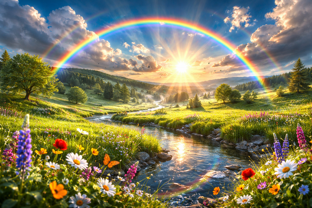 Illustration de la Dispersion "Arc-en-ciel"